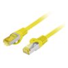 CABLE RED LANBERG LATIGUILLO CAT.6A S/FTP LSZH CU 1M AMARILLO FLUKE PASSED