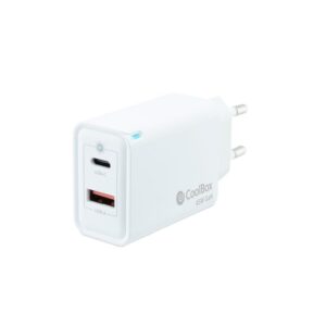 CARGADOR USB-C COOLBOX 45W GAN USB USB-C WHITE