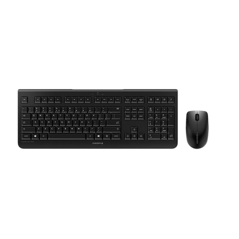 CHERRY DW 3000 teclado Ratón incluido Hogar RF inalámbrico Esloveno Negro