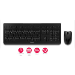 CHERRY DW 3000 teclado Ratón incluido Hogar RF inalámbrico Esloveno Negro