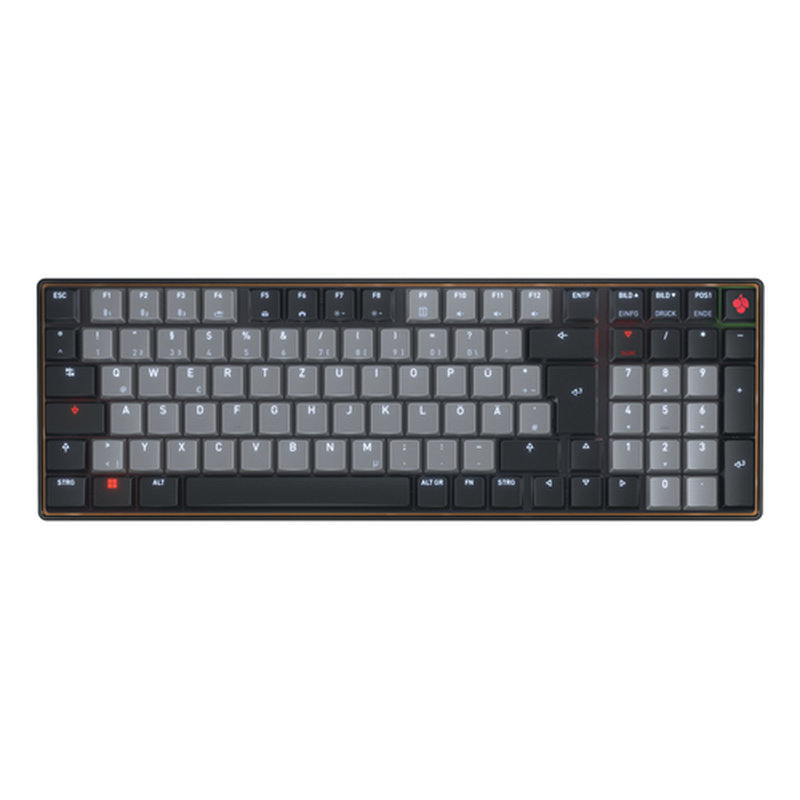 CHERRY KW 550 MX LP teclado Hogar / Oficina USB + Bluetooth QWERTZ Alemán Negro