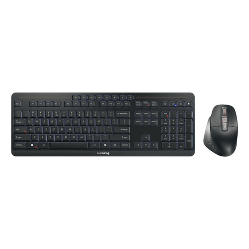 CHERRY Stream desktop ultimate teclado Ratón incluido Hogar / Oficina USB + RF Wireless + Bluetooth QWERTY Inglés Negro