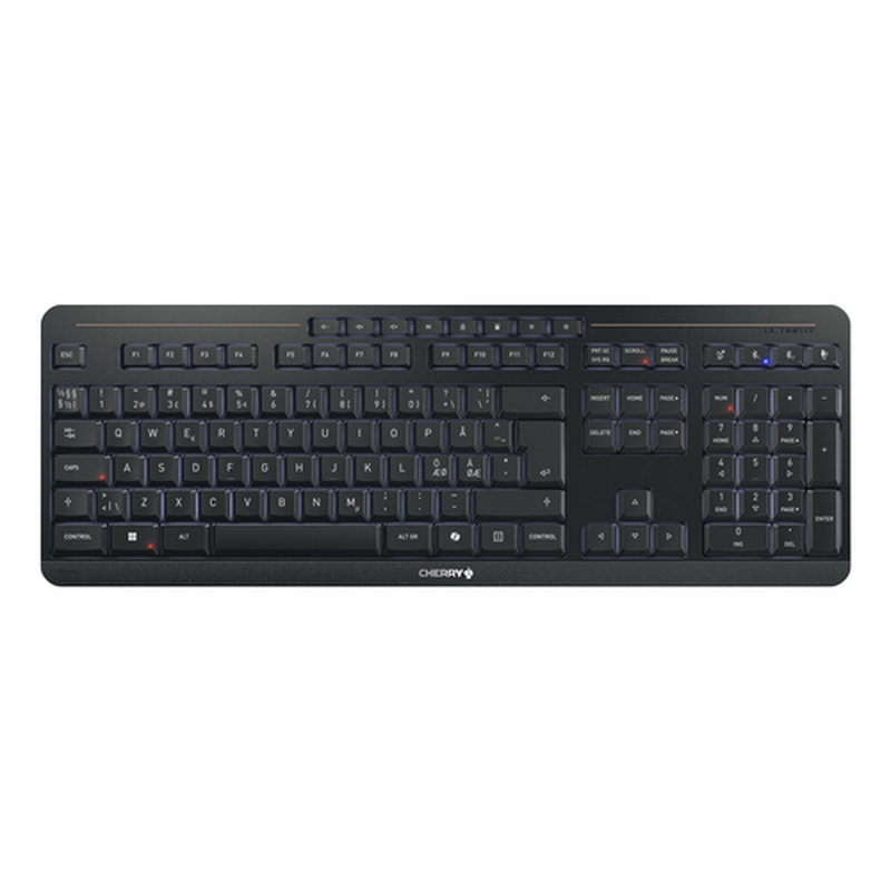 CHERRY Stream keyboard ultimate teclado Hogar / Oficina USB + RF Wireless + Bluetooth QWERTY Nórdico Negro