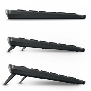 CHERRY Stream keyboard ultimate teclado Hogar / Oficina USB + RF Wireless + Bluetooth QWERTY Nórdico Negro