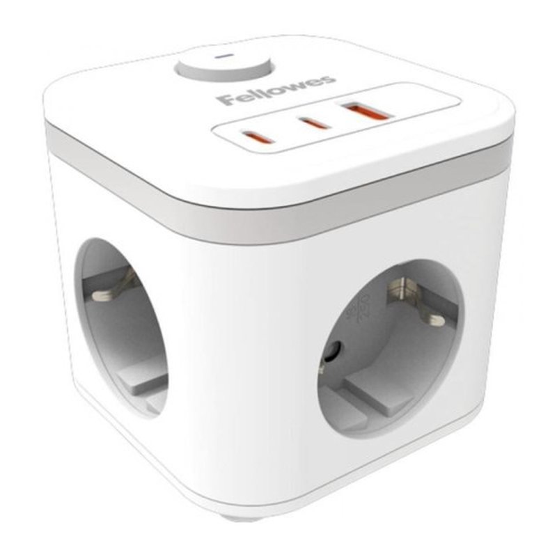 CUBO MULTIENCHUFE 3 TOMAS + 2XUSB C + 1 USB A BLANCO FELLOWES 100137168 CUBO MULTIENCHUFE 3 TOMAS + 2XUSB C + 1 USB A BLANCO FELLOWES 100137168