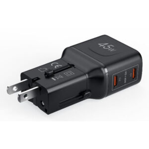 Celly MULTIPLUGSL45W cargador de dispositivo móvil Auriculares, Smartphone, Tableta Negro Corriente alterna Carga rápida Interior