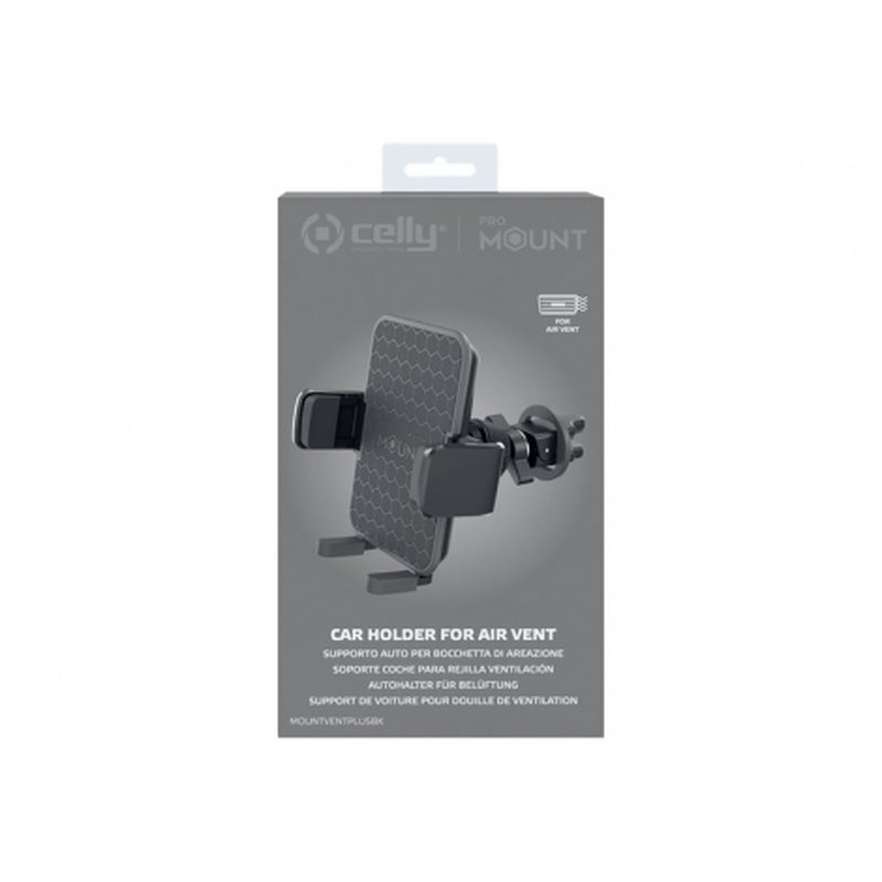 Celly Mount Vent Plus Soporte pasivo Teléfono móvil/smartphone Negro Celly Mount Vent Plus Soporte pasivo Teléfono móvil/smartphone Negro
