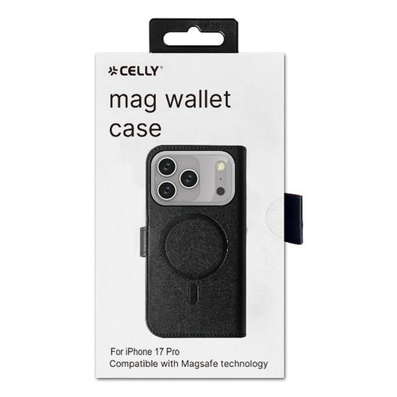 Celly WALLYMAG funda para teléfono móvil 16 cm (6.3") Funda cartera Negro - Imagen 7