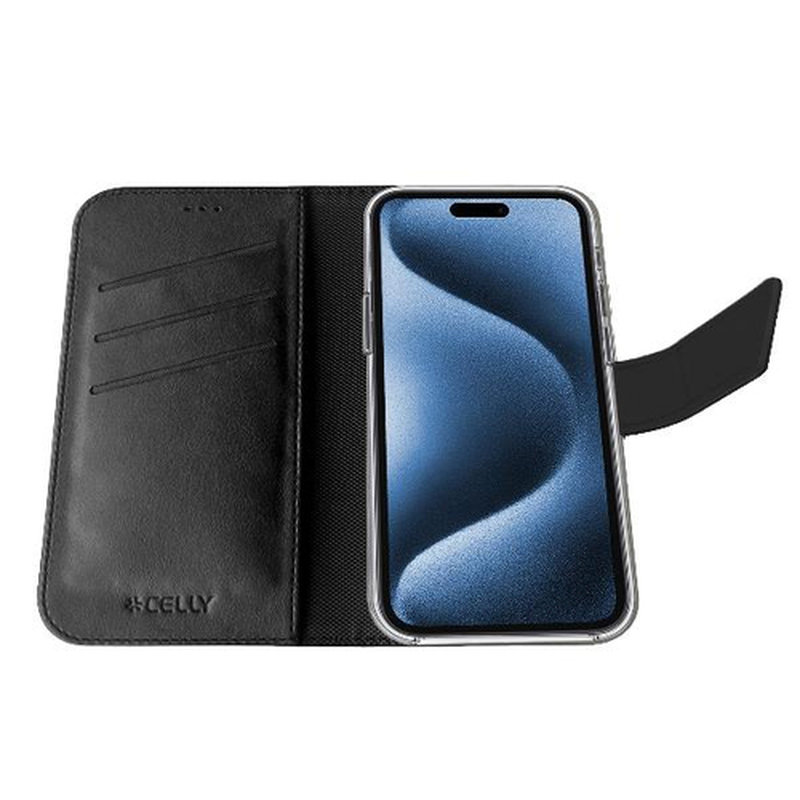 Celly WALLYMAG funda para teléfono móvil 17,5 cm (6.9") Funda cartera Negro - Imagen 5
