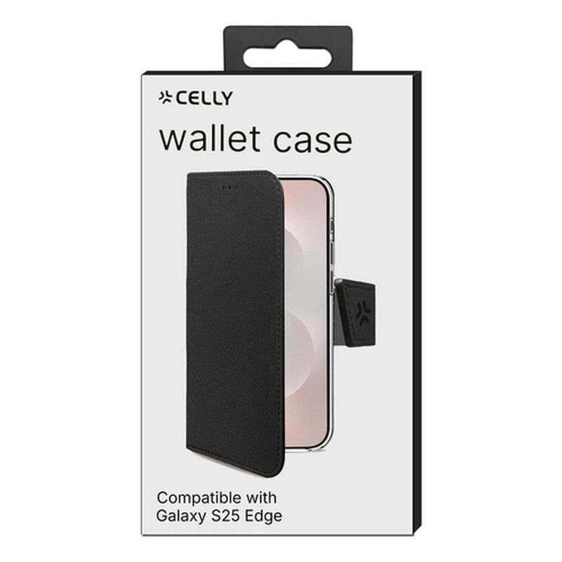 Celly WALLY funda para teléfono móvil 17 cm (6.7") Funda cartera Negro - Imagen 5