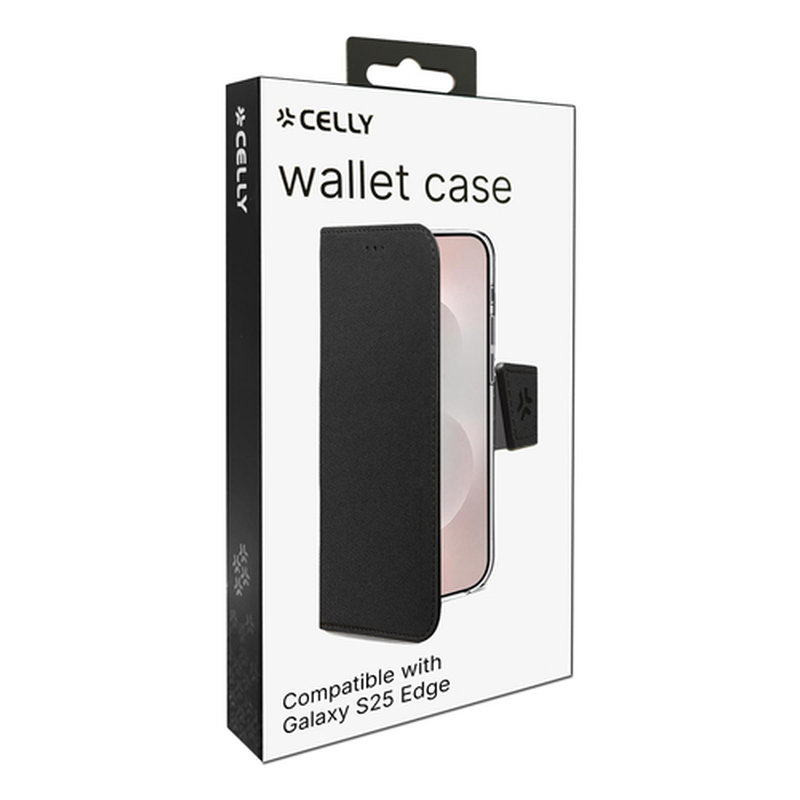 Celly WALLY funda para teléfono móvil 17 cm (6.7") Funda cartera Negro - Imagen 6