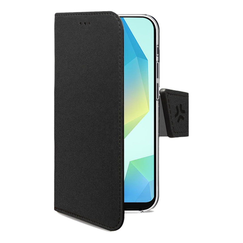 Celly WALLY funda para teléfono móvil 17 cm (6.7") Funda cartera Negro