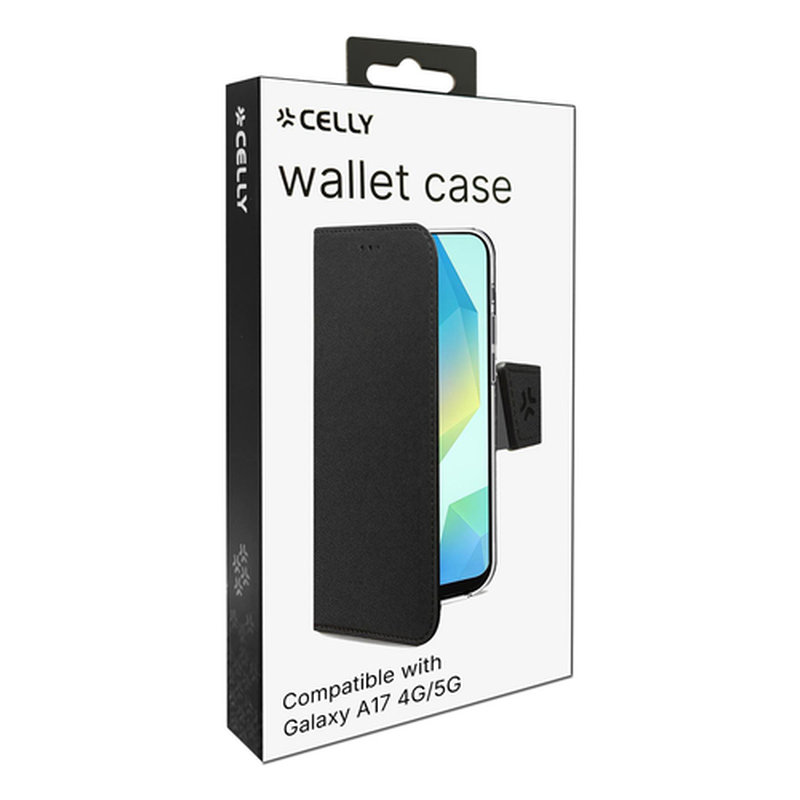Celly WALLY funda para teléfono móvil 17 cm (6.7") Funda cartera Negro - Imagen 6