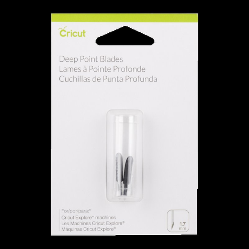 Cricut PC2003535 Set de 2 Lames Coupe Profonde, Plastique, Multicolore, 12 x 8 x 2 cm