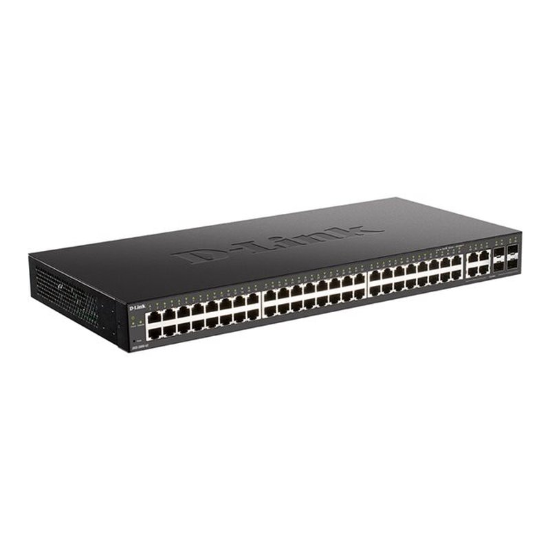 D-Link DGS-2000-52MP switch Gestionado L2/L3 Gigabit Ethernet (10/100/1000) Energía sobre Ethernet (PoE) 1U Negro