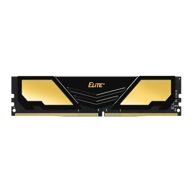 DDR4 TEAMGROUP ELITE HEATSINK 16GB 3200 NEGRO / DORADO DDR4 TEAMGROUP ELITE HEATSINK 16GB 3200 NEGRO / DORADO