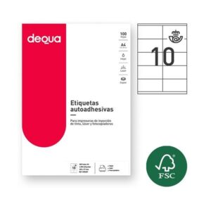 DEQUA C.1000 etiquetas adhesivas 105x57mm