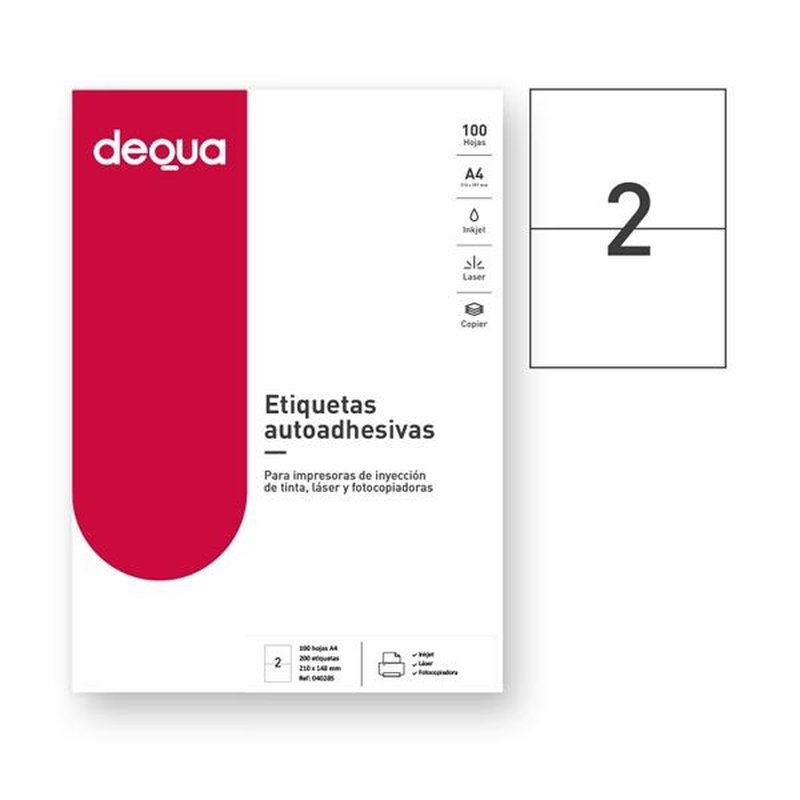 DEQUA C.200 etiquetas adhesivas 210x148mm