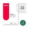 DEQUA C.3300 etiquetas adhesivas 70x25,4mm