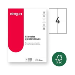 DEQUA C.400 etiquetas adhesivas 105x148mm