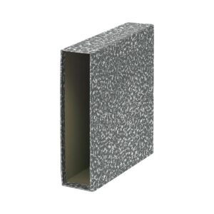 DEQUA Caja Archivador A-Z A4 jaspeado gris claro