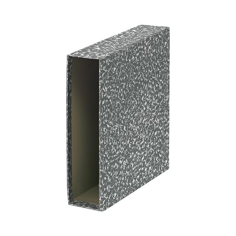 DEQUA Caja Archivador A-Z A4 jaspeado gris claro