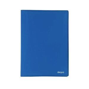 DEQUA Carpeta 30 fundas PP A4 translucido azul