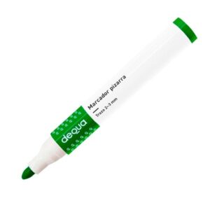 DEQUA Marcador pizarra punta conica trazo 1,5-3mm verde