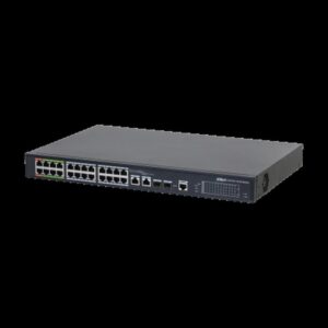 Alternative view of (DH-LR2226-24ET-360-V2) DAHUA SWITCH L2 EPOE GESTIONABLE 24 PUERTOS 10/100 (8 EPOE/EOC + 16 POE) + 2 UPLINK COMBO GIGABIT/SFP