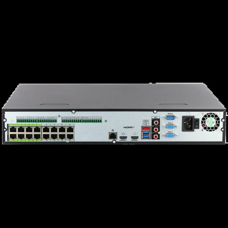 (DHI-NVR5416-16HP-EI2) DAHUA GRABADOR IP NVR WIZSENSE 1.5U 4HDD 16 CANALES 16POE 8K CON INTELIGENCIA ARTIFICIAL ACUPICK - Imagen 2