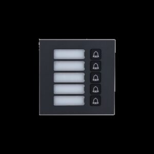 (DHI-VTO4202FB-MB5) DAHUA MÓDULO CON 5 BOTONES PARA VIDEOPORTERO EXTERIOR MODULAR SERIE VTO4202F 100X100MM