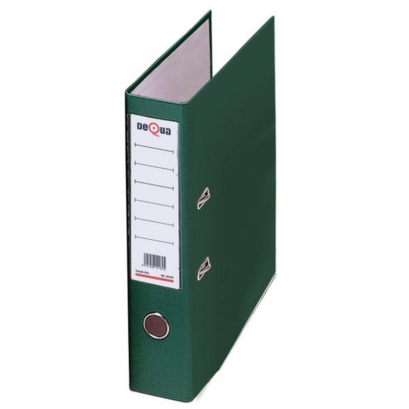 Dequa Archivador de palanca - Con rado - A4 - Lomo 70 mm - Color verde