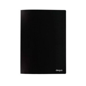 Dequa Carpeta 20 fundas PP Folio negro
