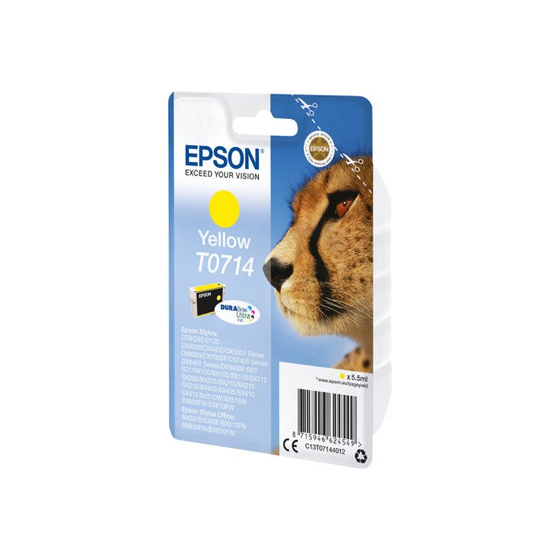Epson Cartucho T0714 amarillo (etiqueta RF) Epson Cartucho T0714 amarillo (etiqueta RF) - Imagen 2