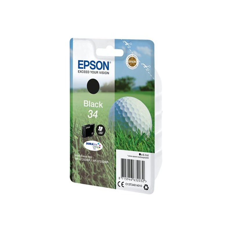 Epson Golf ball Singlepack Black 34 DURABrite Ultra Ink - Imagen 3