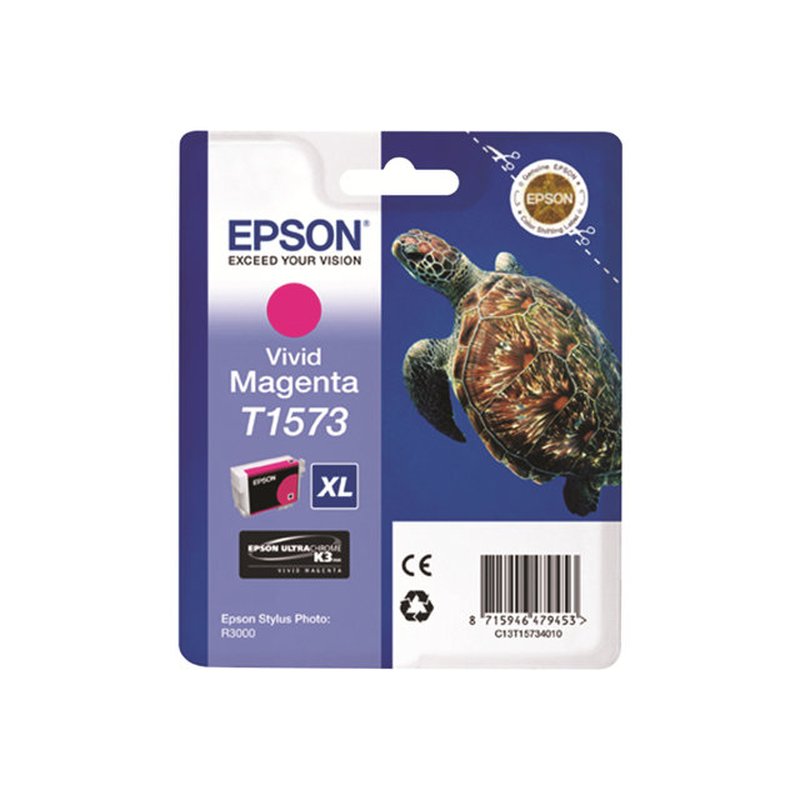 Epson Turtle Cartucho T1573 magenta vivo Epson Turtle Cartucho T1573 magenta vivo - Imagen 2