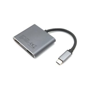 Equip 133484 base para portátil y replicador de puertos USB 3.2 Gen 1 (3.1 Gen 1) Type-C Plata