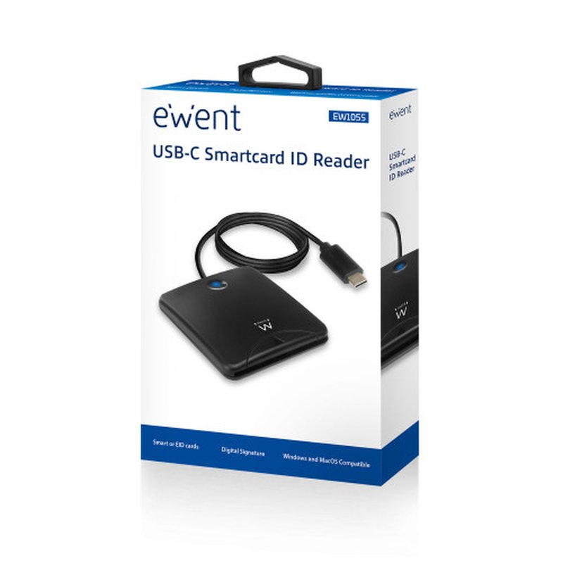 Ewent EW1055 lector de tarjeta inteligente Interior USB USB 3.2 Gen 1 (3.1 Gen 1) Negro - Imagen 4