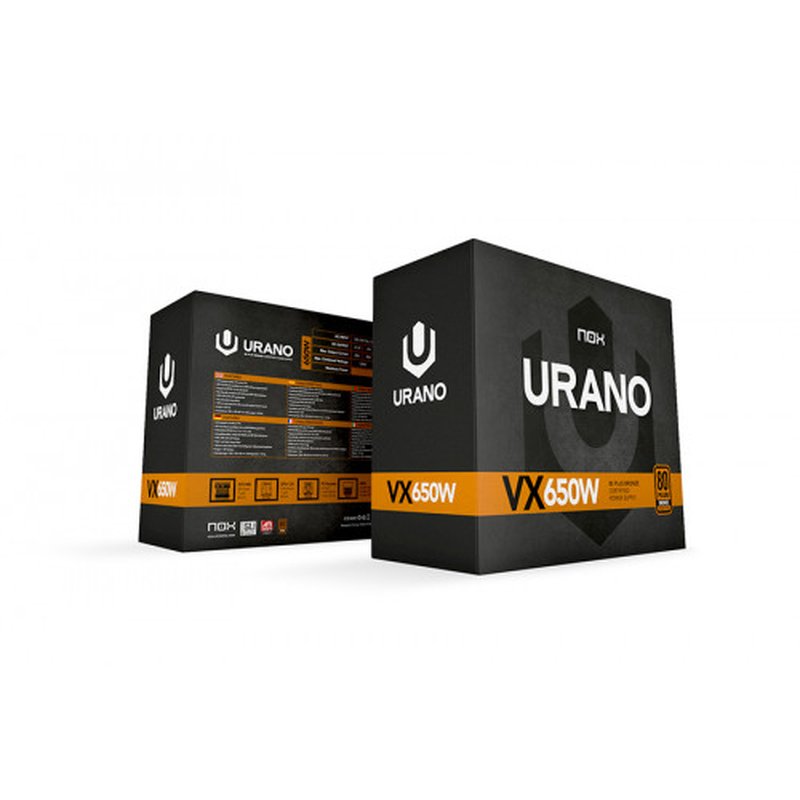 FUENTE ALIMENTACION NOX URANO VX650 650W 80+ BRONZE ATX NEGRO - Imagen 10