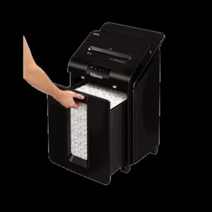 Alternative view of Fellowes AutoMax 100M triturador de papel Corte en partículas 22 cm Negro