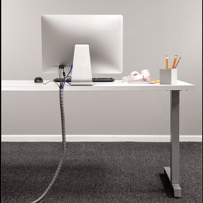 Fellowes CableZip Piso Tubo flexible para protección de cables Plata 1 pieza(s) - Imagen 5