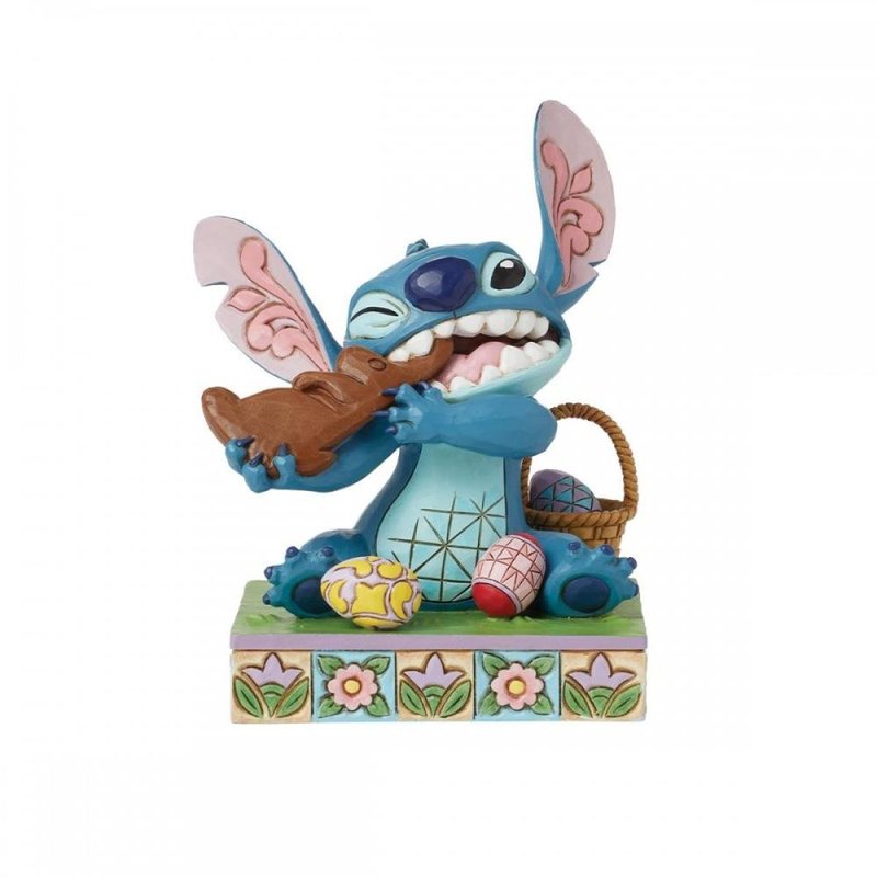 Figura Enesco Diseny Stitch Comiendo Conejo Figura Enesco Diseny Stitch Comiendo Conejo