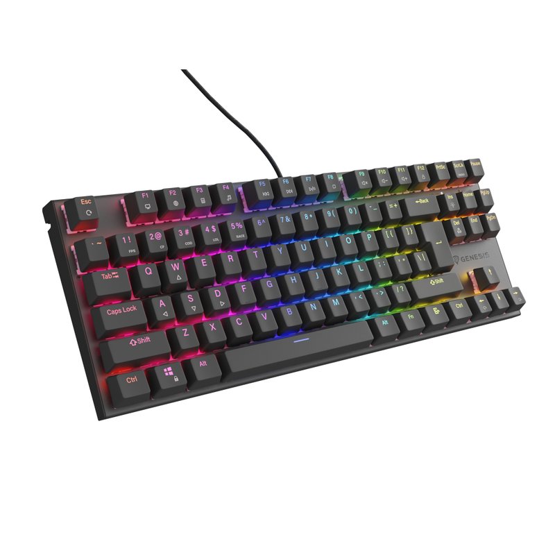 GENESIS NKG-2155 teclado Juego USB QWERTY Inglés internacional Negro