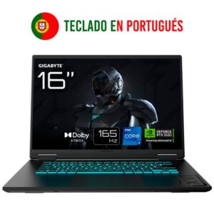 GIGABYTE GAMING A16 CVHI3PT894SD ordenador portatil Intel® Core™ i7 i7-13620H Portátil 40,6 cm (16") WUXGA 16 GB DDR5-SDRAM 1 TB SSD NVIDIA GeForce RTX 5060 Wi-Fi 6E (802.11ax) FreeDOS Negro