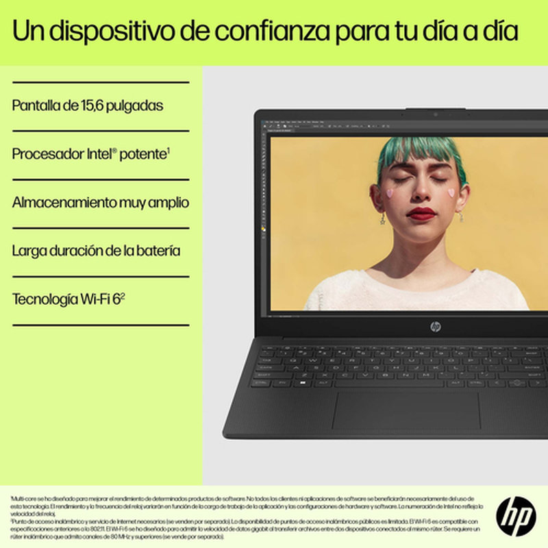 HP 15-fd0020ns Intel® Core™ i7 i7-1355U Portátil 39,6 cm (15.6") Full HD 16 GB DDR4-SDRAM 1 TB SSD Wi-Fi 6 (802.11ax) FreeDOS Plata - Imagen 4