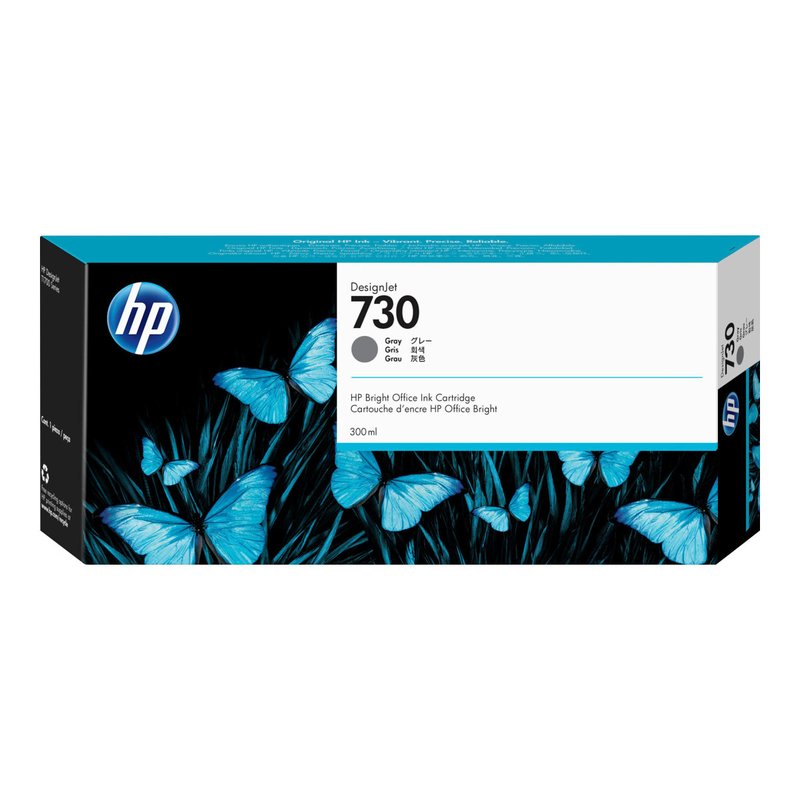 HP Cartucho de tinta DesignJet 730 gris de 300 ml