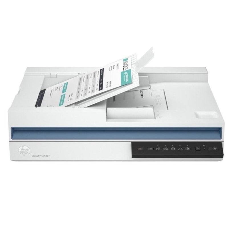 HP Scanjet Pro 3600 f1 Escáner de superficie plana y alimentador automático de documentos (ADF) 1200 x 1200 DPI A4 Blanco