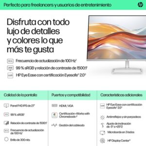 HP Series 5 Monitor FHD serie 5 de 27 pulgadas - 527sf