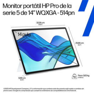HP Series 5 Pro Monitor portátil WQXGA Pro de la serie 5 de 14 pulgadas: 514pn