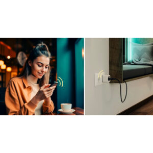 Hama 00176654 enchufe inteligente 3680 W Hogar Blanco